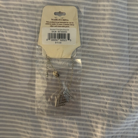 Silver DELTA DELTA DELTA necklace NWT - Picture 2 of 2